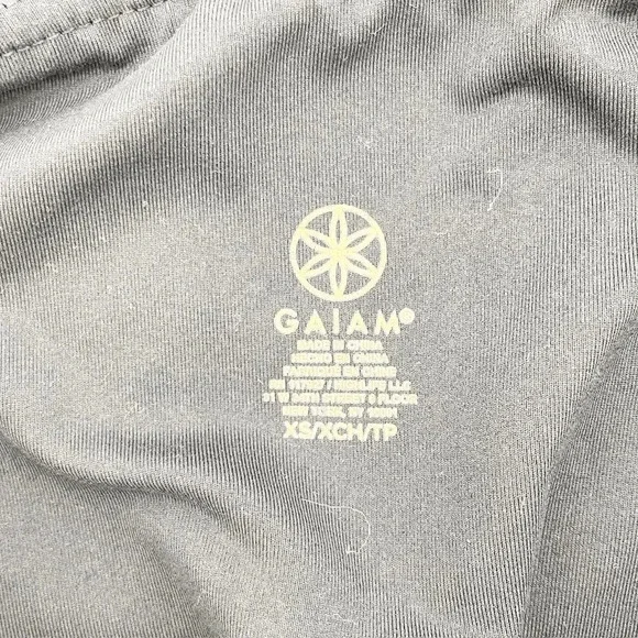 Gaiam Leggings Women's Size XS Black Low Rise Pull On Stretch Workout - Picture 3 of 3